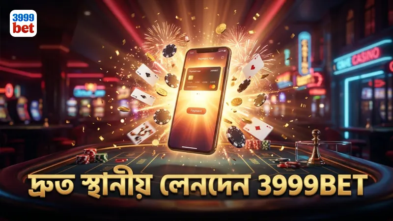 স্থানীয় পেমেন্ট ব্যবস্থার মাধ্যমে দ্রুত লেনদেন নিশ্চিত করে 3999BET